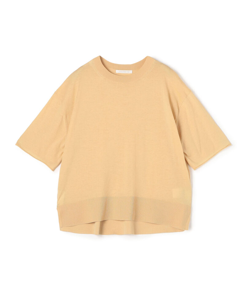 クレープコットン クルーネックプルオーバー