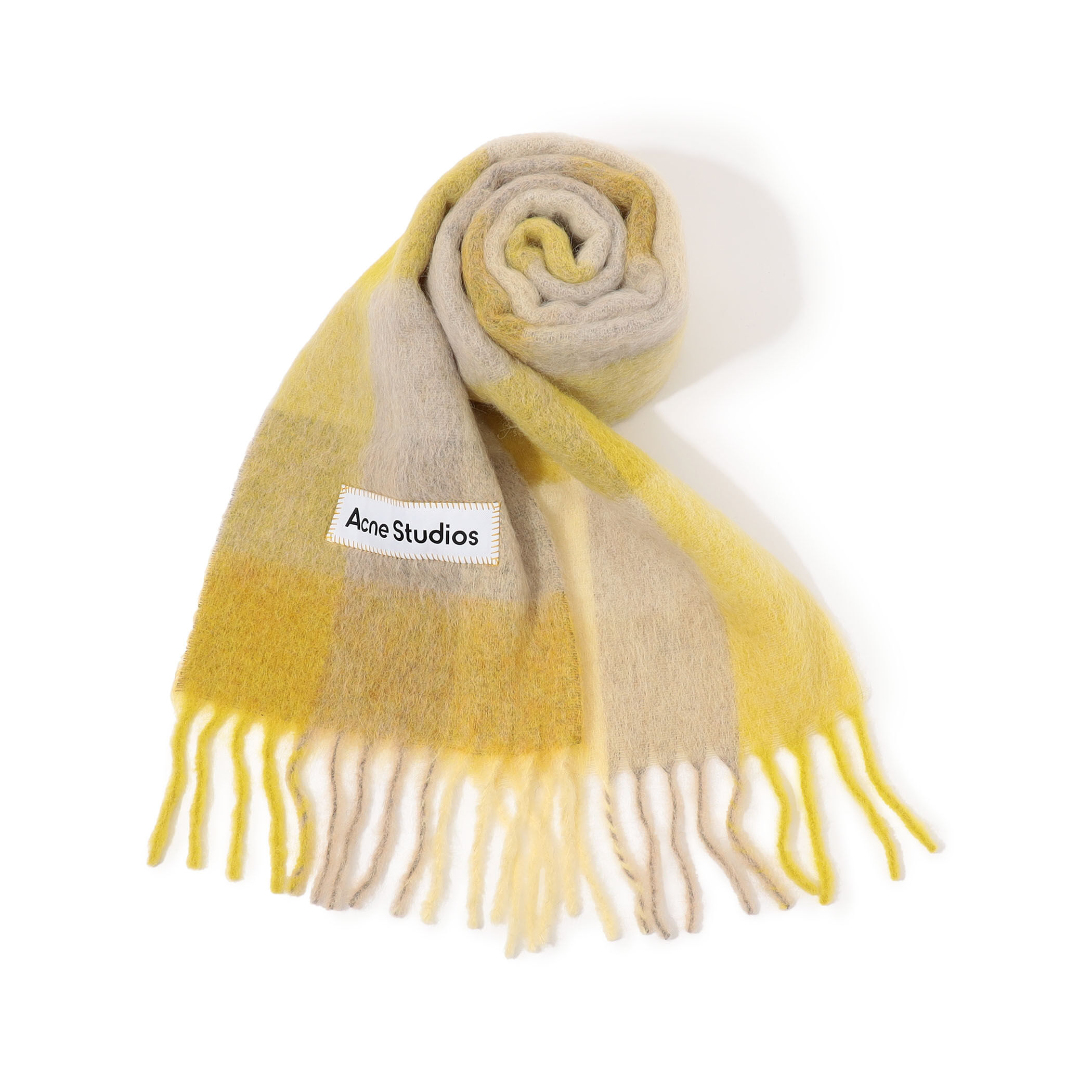 Acne Studios モヘヤチェックスカーフ｜トゥモローランド 公式通販