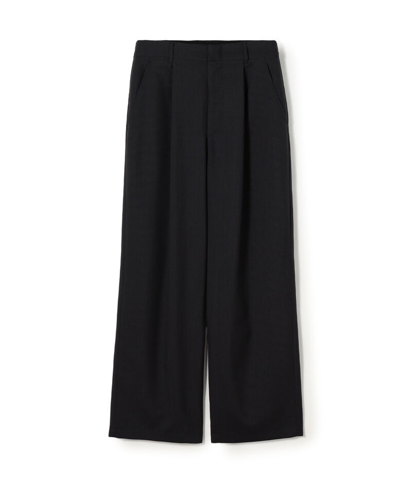 ウォッシャブルトロピカル ツータックストレートパンツ