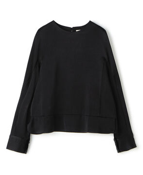 レーヨンサテン クルーネックプルオーバー