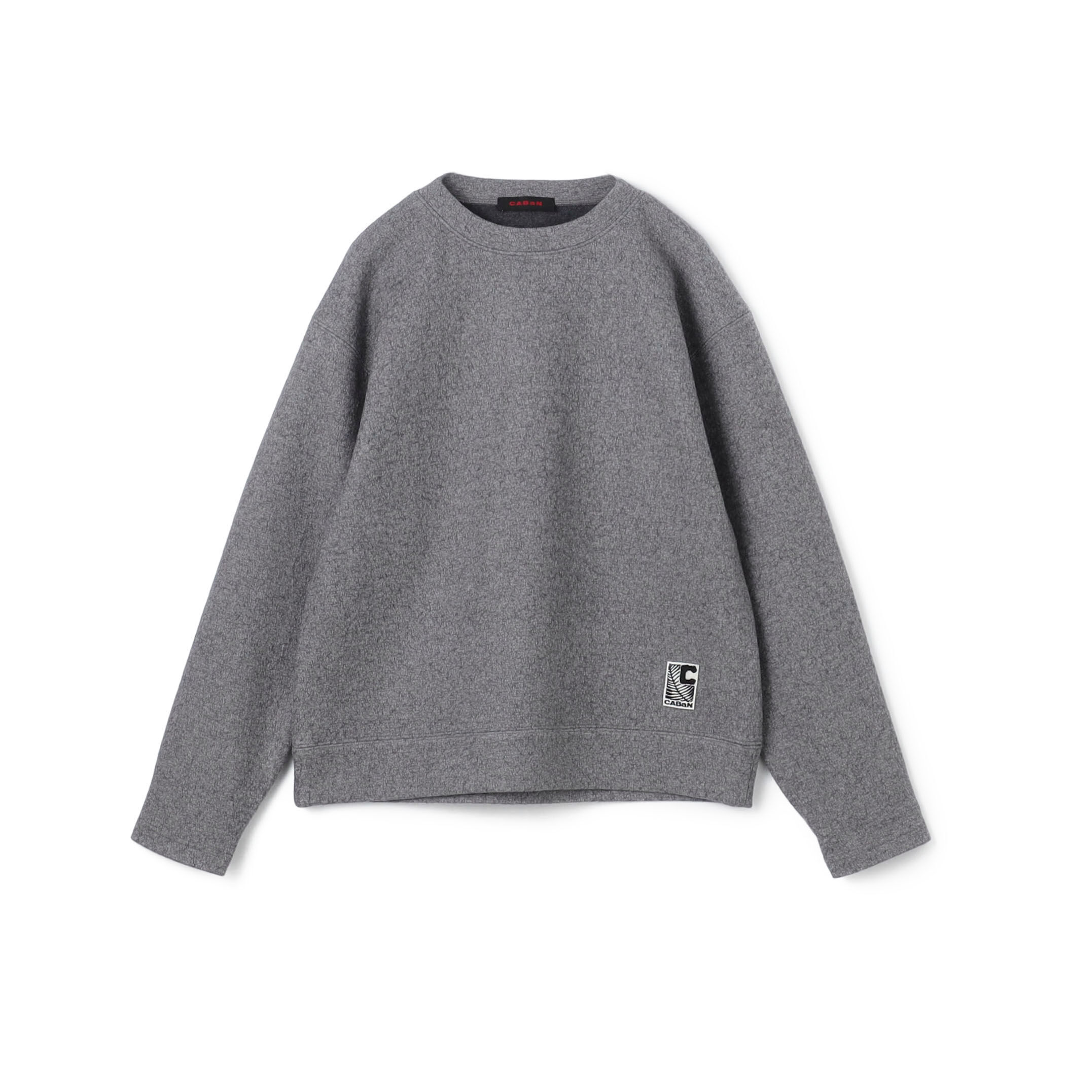 CABAN アイボリー 象刺繍 コットンウール スウェット CABAN アイボリー 象刺繍 コットンウール スウェット