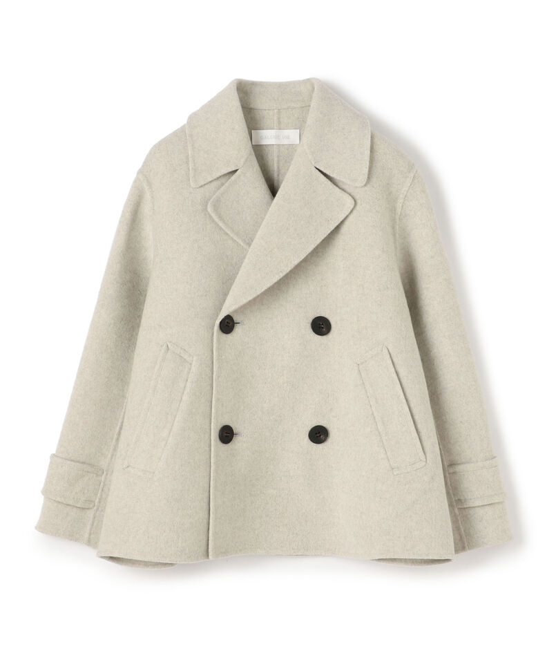 ウールカシミヤダブルフェイス Pコート