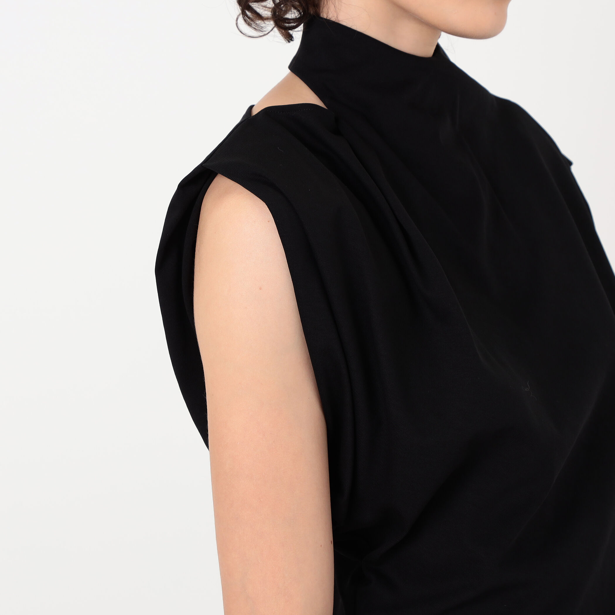 Mame Kurogouchi Cotton Jersey Asymmetric Dress アシンメトリー