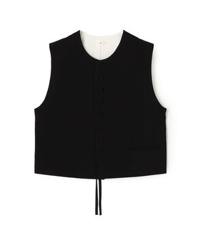 ウールレーヨンクレープ ショートジレ