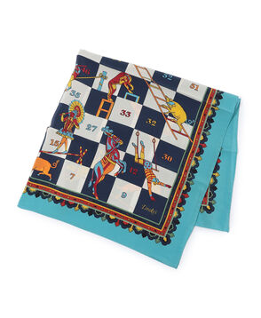 Drake's SNAKES AND LADDERS PRINT BANDANA シルクプリントスカーフ