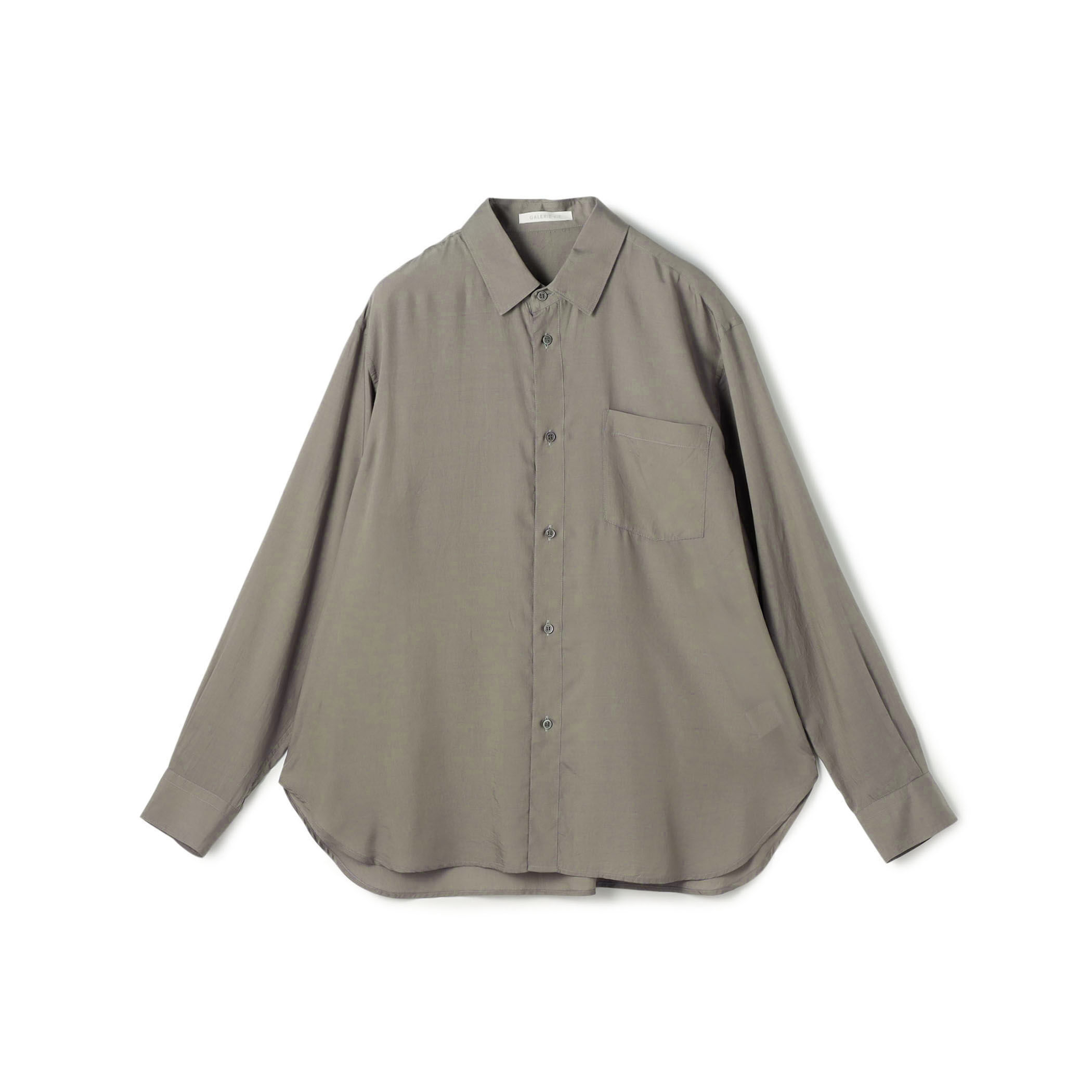 □セルロースシルクブロード カラーシャツ｜トゥモローランド 公式通販