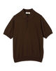 シルクコットン ニットポロシャツ SESIA