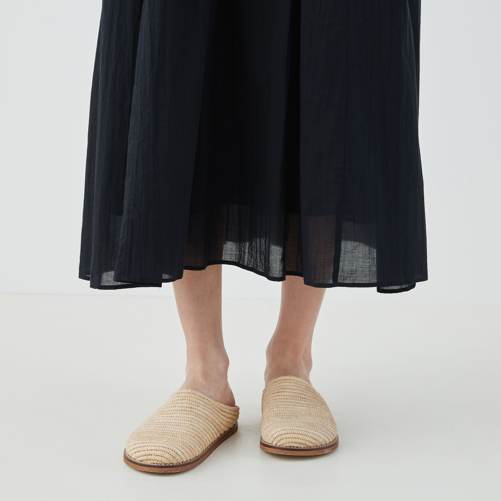 専用です　　スタンドネックウエストギャザーワンピース インドコットン スタンドネックギャザーワンピース