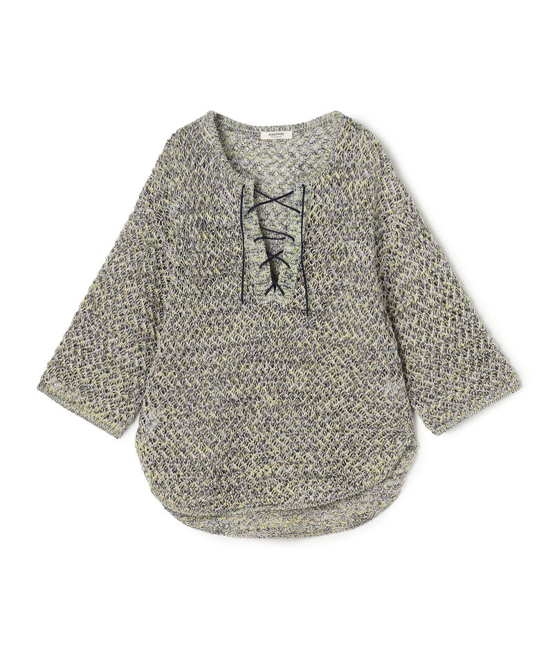 ギマメッシュ レースアッププルオーバー