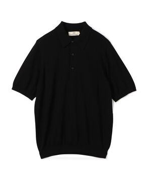 シルクコットン ニットポロシャツ SESIA