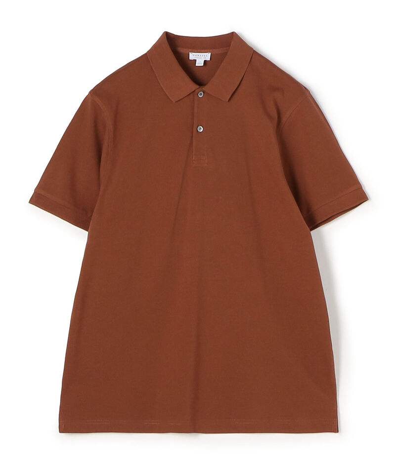 SUNSPELコットン ピケポロシャツ