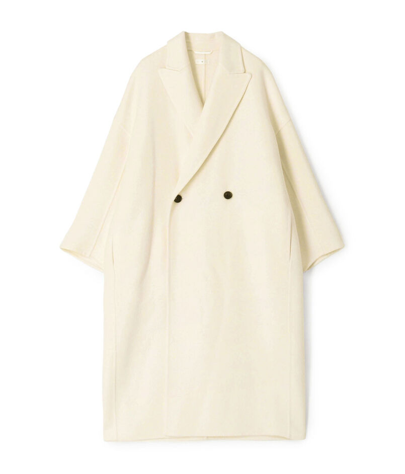 ウールカシミヤダブルフェイス ロングコート