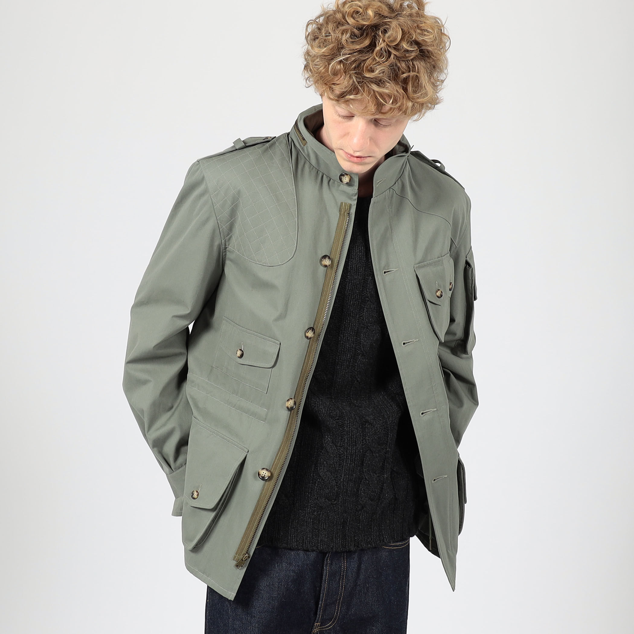 Willis&Geiger WHITE HUNTER FIELD JACKET コットンブルゾン
