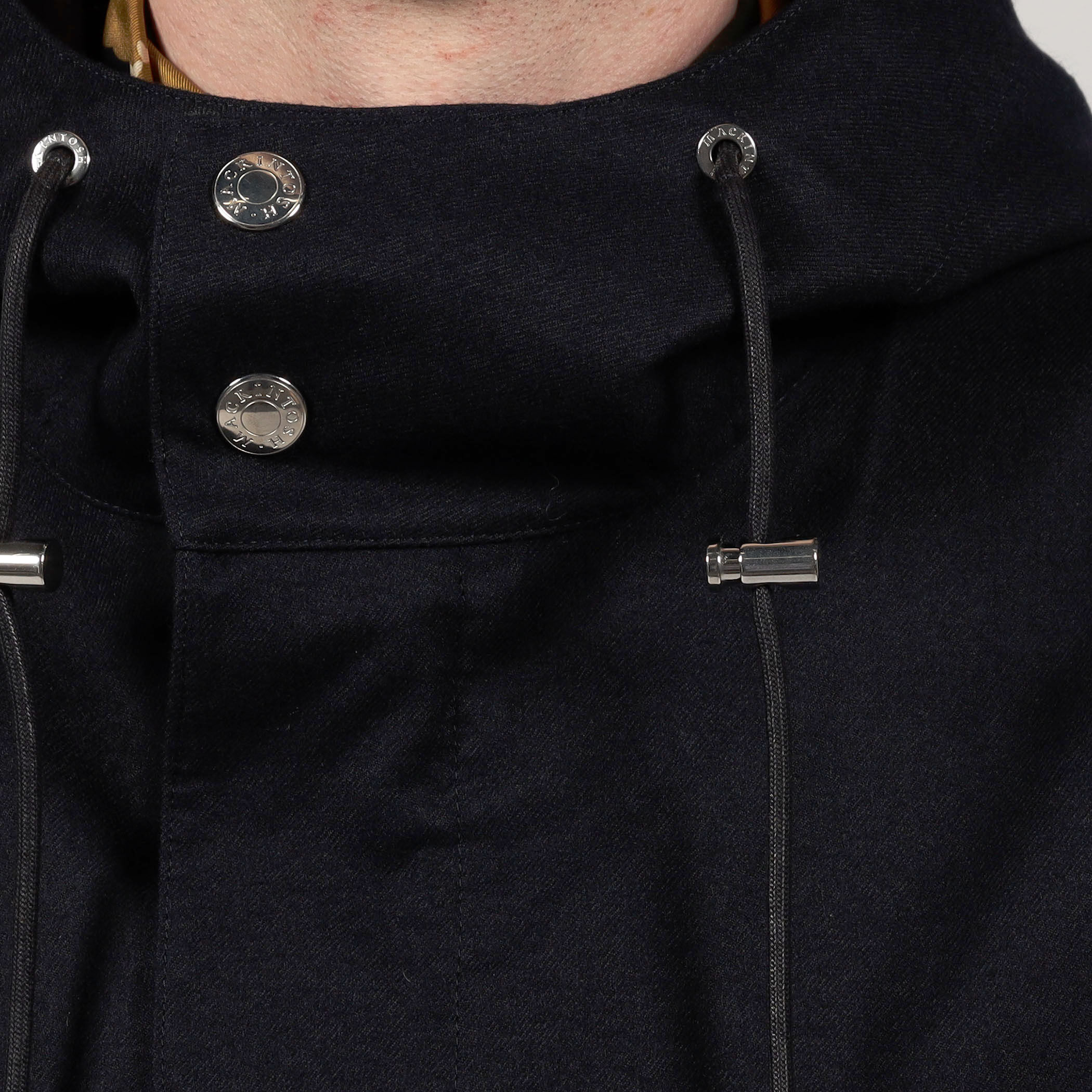 別注】MACKINTOSH GRANISH ウールボンディング フーデッドコート