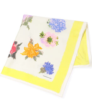 ATELIER TOMORROW PAINT FLOWER シルクスカーフ