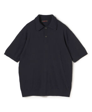 コットン ポロニットプルオーバー
