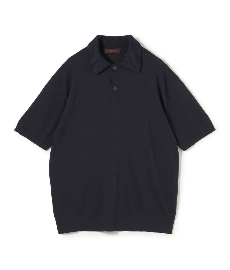 コットン ポロニットプルオーバー