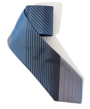 FRANCO BASSI シルク レジメンタルストライプネクタイ