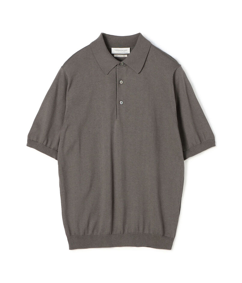 ■シルクコットン ニットポロシャツ SESIA