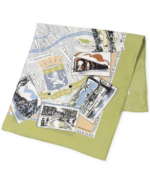 Atelier TOMORROWLAND CITY MAP シルクスカーフ