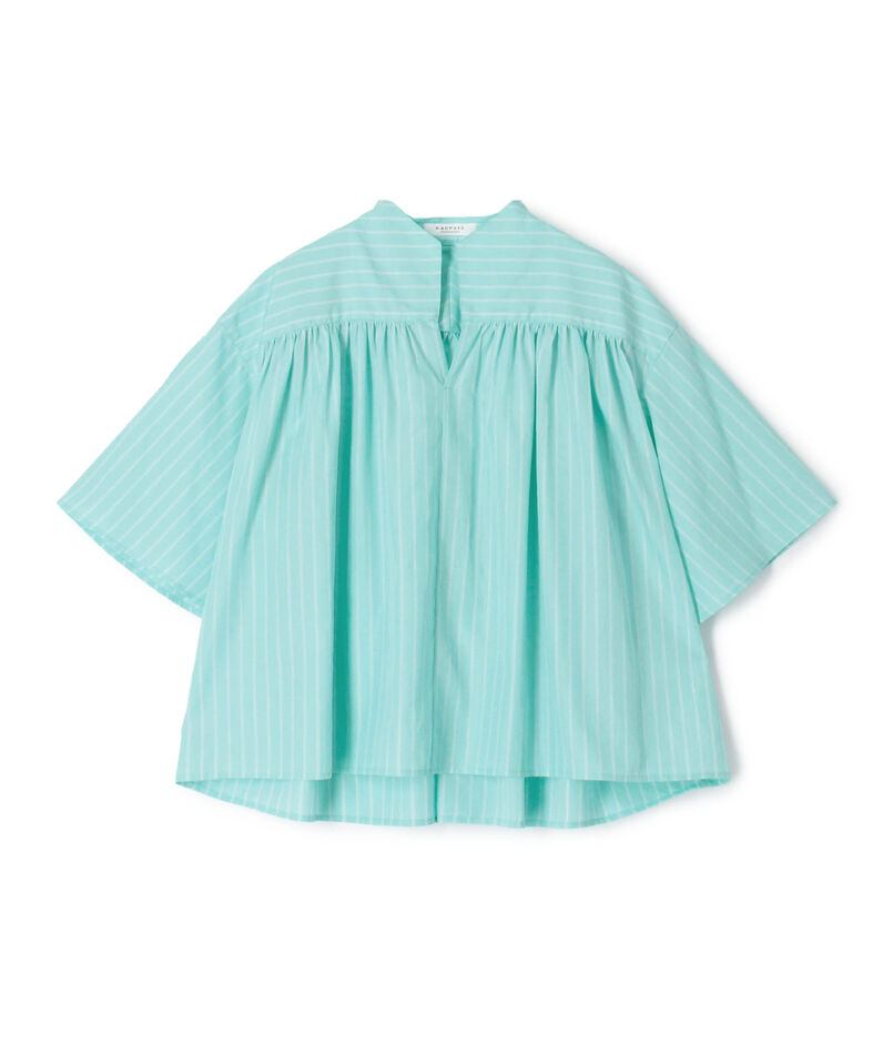 コットンブロード ギャザーブラウス