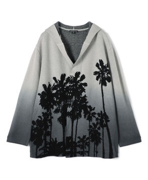 オンブレパーム カシミヤ フーデッドカーディガン MCG2153