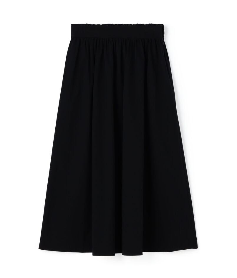 ストレッチタフタ ボリュームギャザースカート