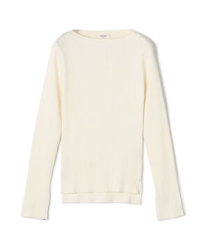 コットンリブ ボートネックプルオーバー