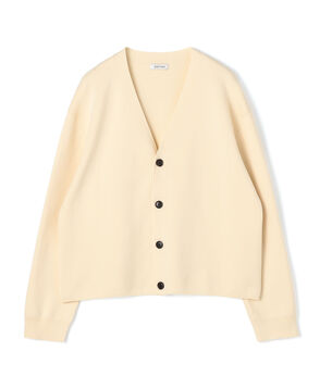 ELS cotton Vネックカーディガン