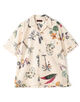■CABaN NEW BOTANICAL コットン オープンカラーシャツ