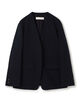 コットンオックスストレッチ ノーカラージャケット