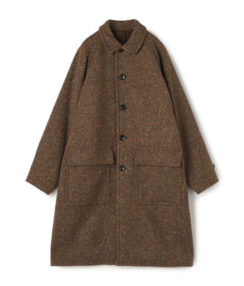 ドネガルツイード ドルマンスリーブ ステンカラーコート MAGEE