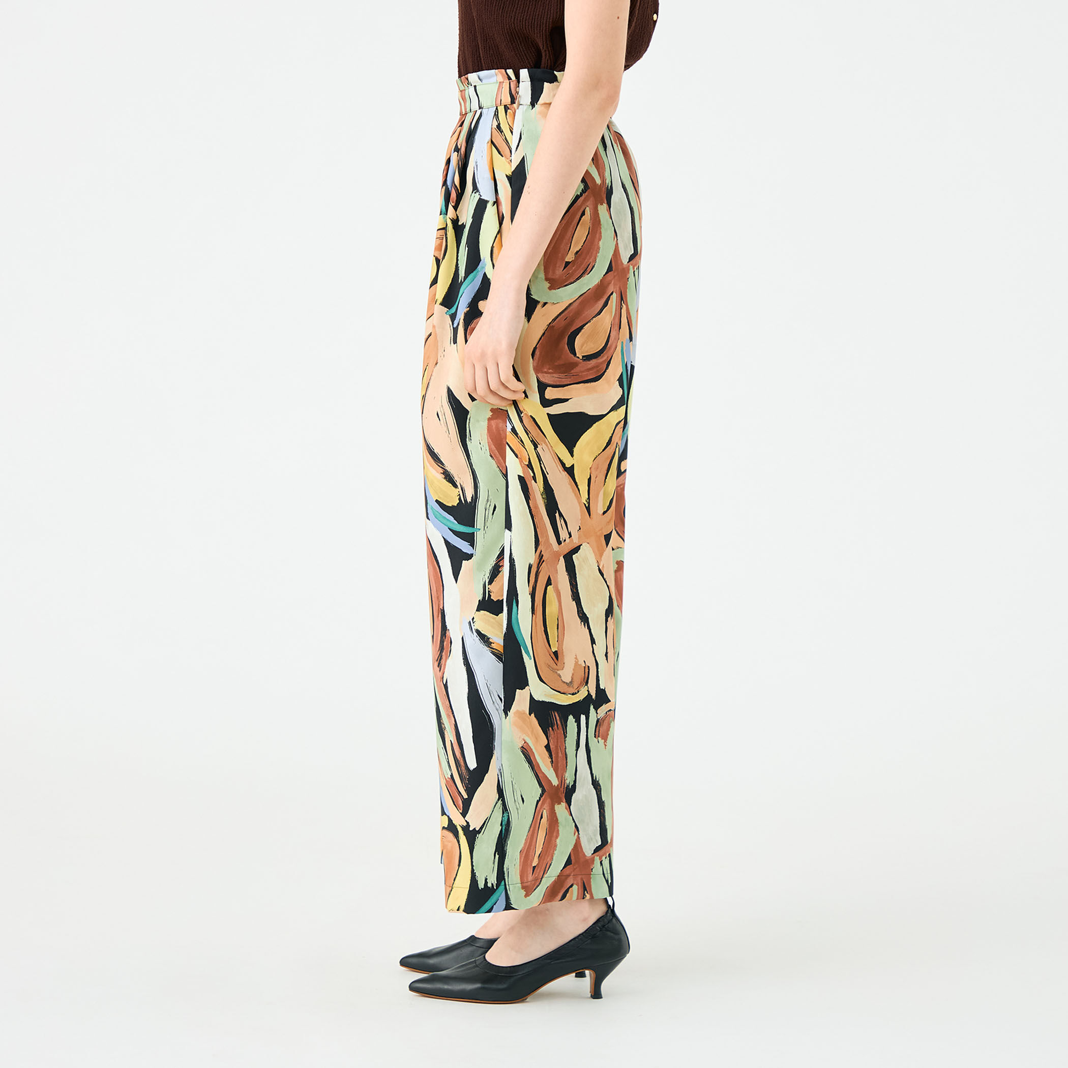 ブラッシュペイントプリントパンツ セール】 ブラッシュプリントパンツ （パンツ）｜ADORE