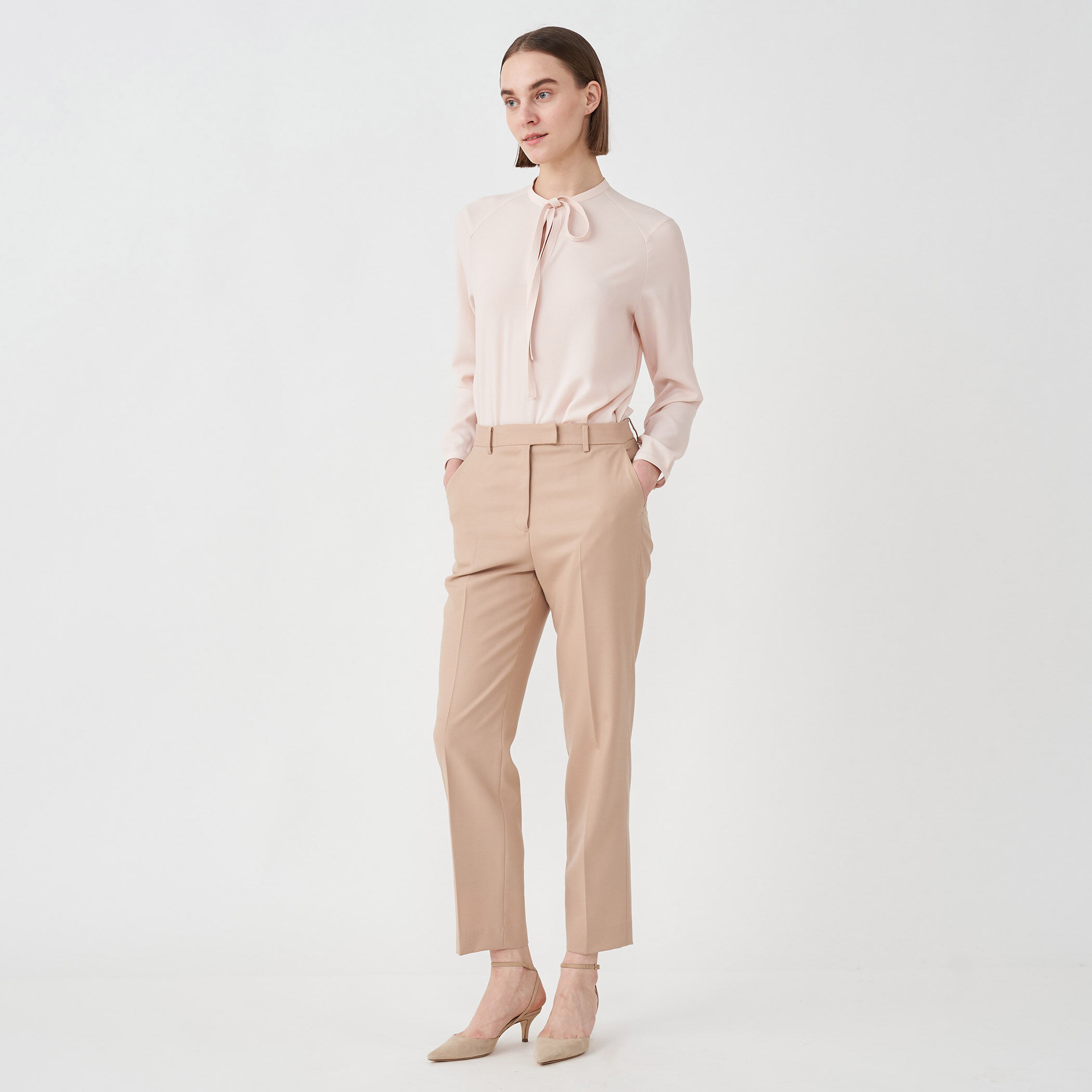 yoshida RED EAR  グレー　リネンウールパンツ　19s/s ヤングアンドオルセン 2リバース スラッシュ パンツ – YOUNG