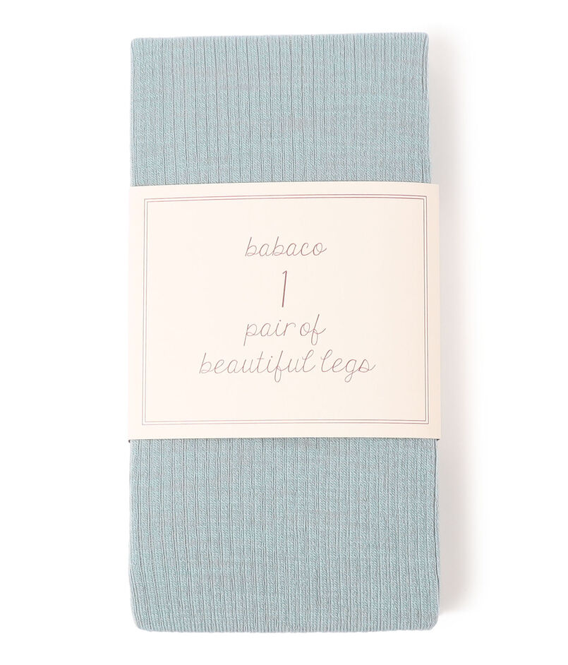 babaco Ribbed Tights ウールナイロンストレッチ リブタイツ