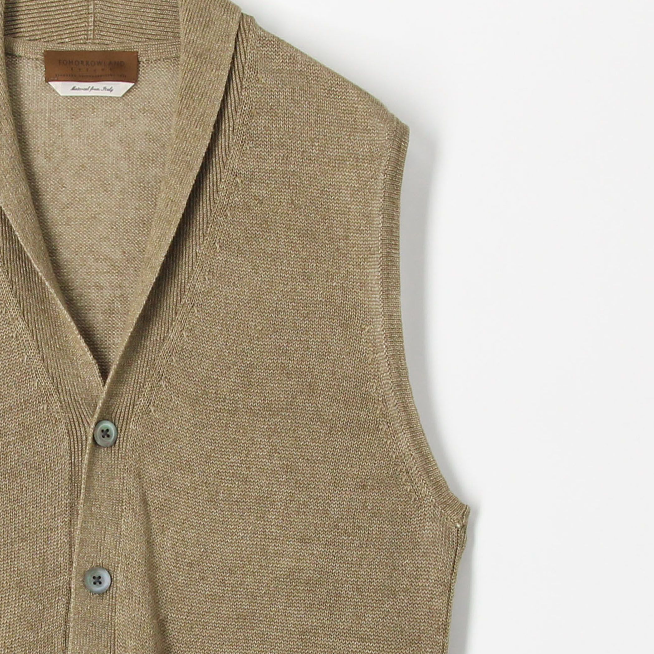 ティントリネン Vネックニットベスト｜トゥモローランド 公式通販