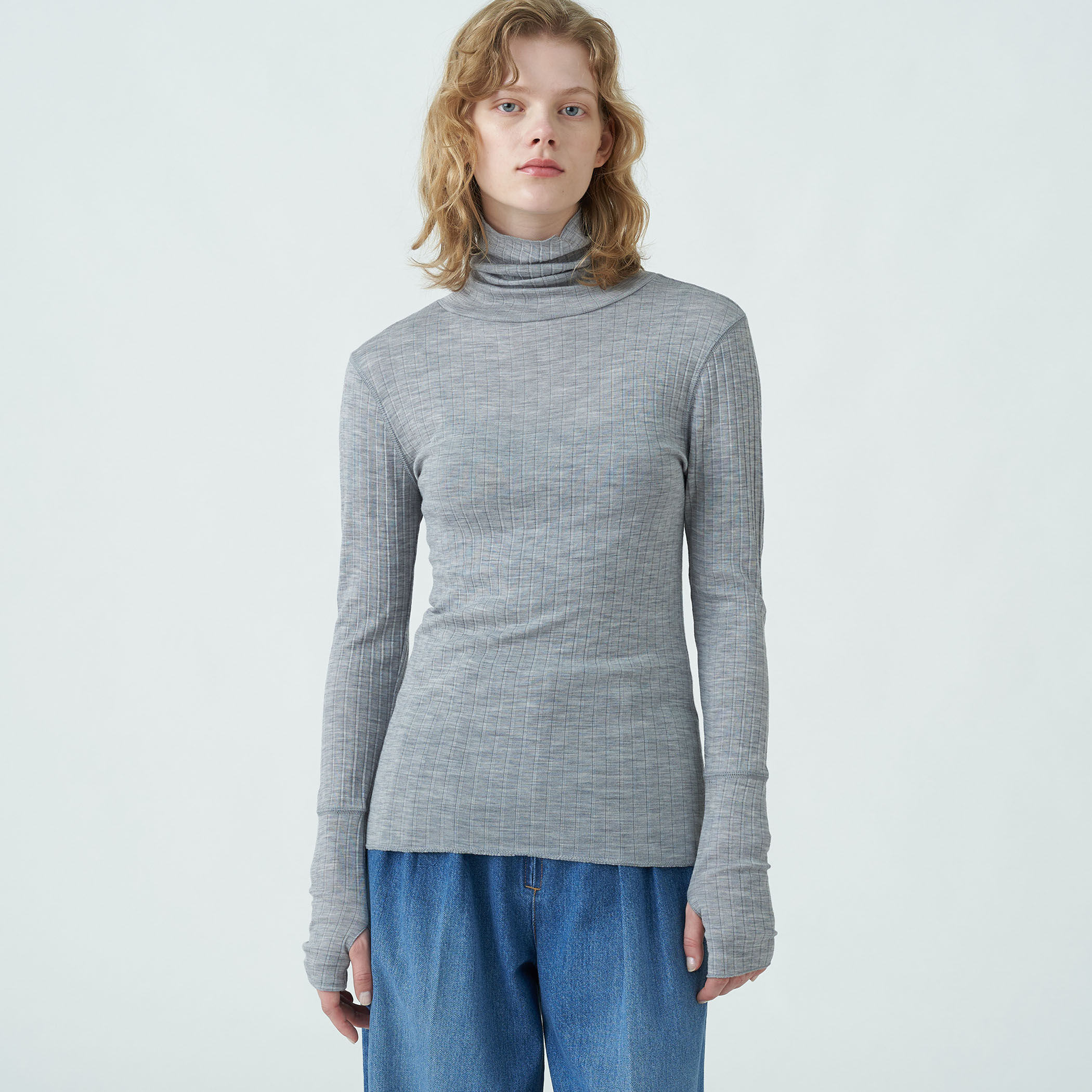 ウールリブ タートルネックプルオーバー｜トゥモローランド 公式通販