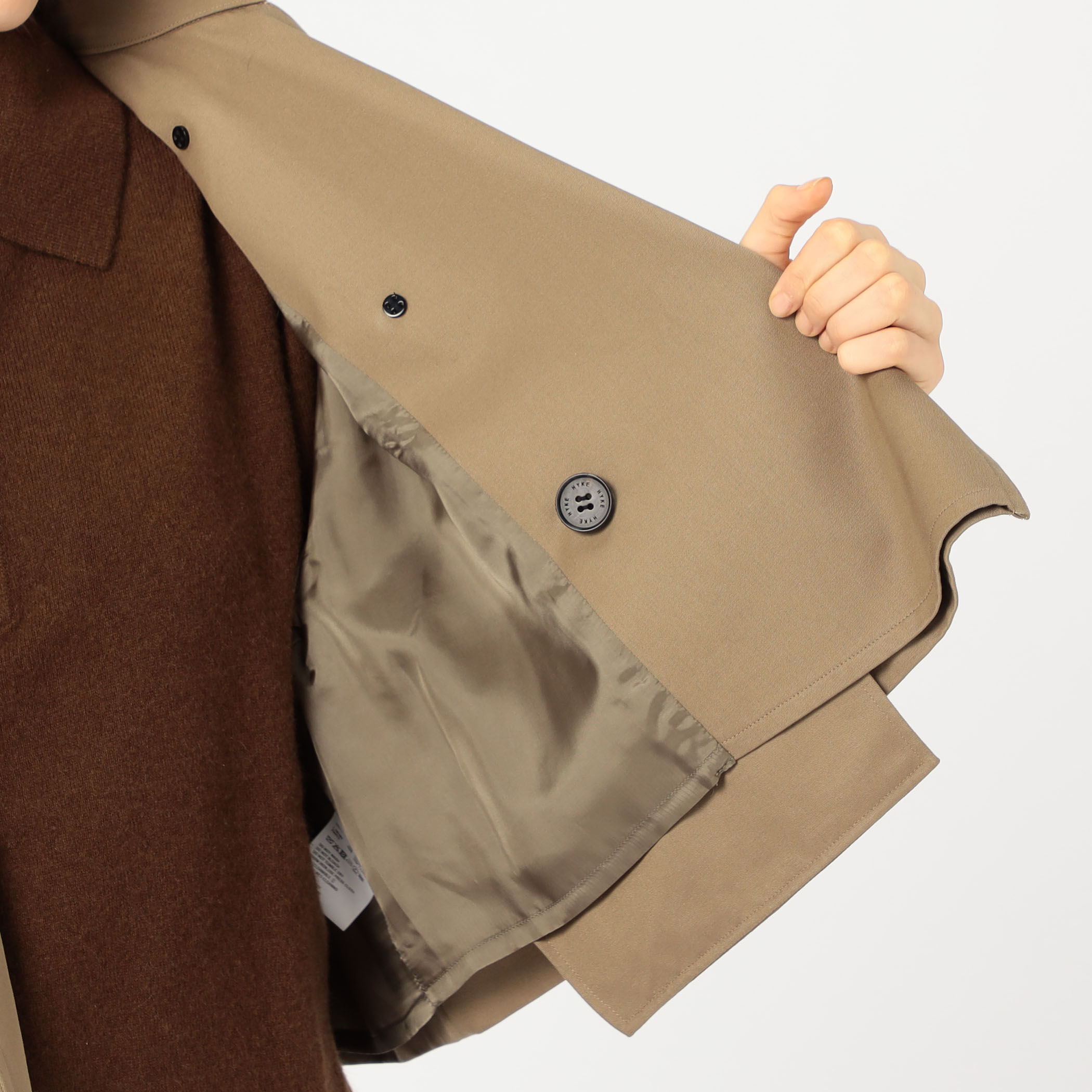 HYKE CROPPED TRENCH COAT｜トゥモローランド 公式サイト