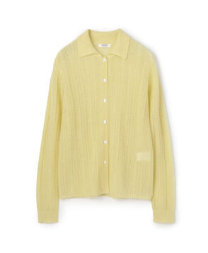 レーシーアルパカブレンド ポロカーディガン