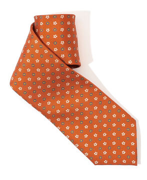 ERRICO FORMICOLA シルク プリント小紋柄ネクタイ