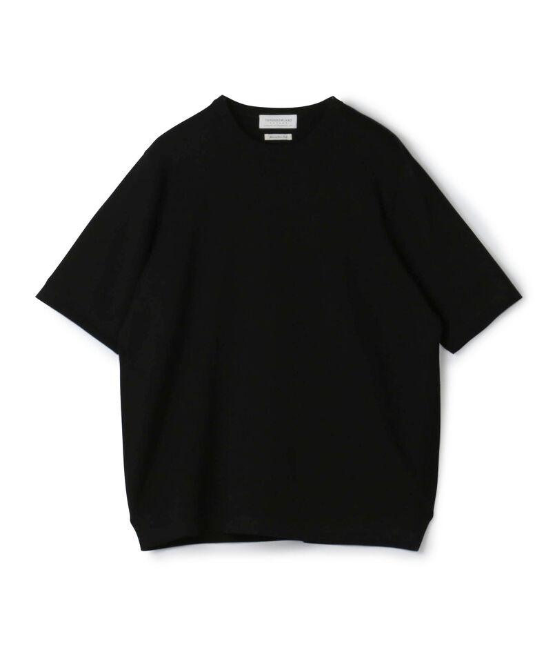 ■TOMORROWLAND tricot シーアイランドコットン ハーフスリーブクルーネックニット