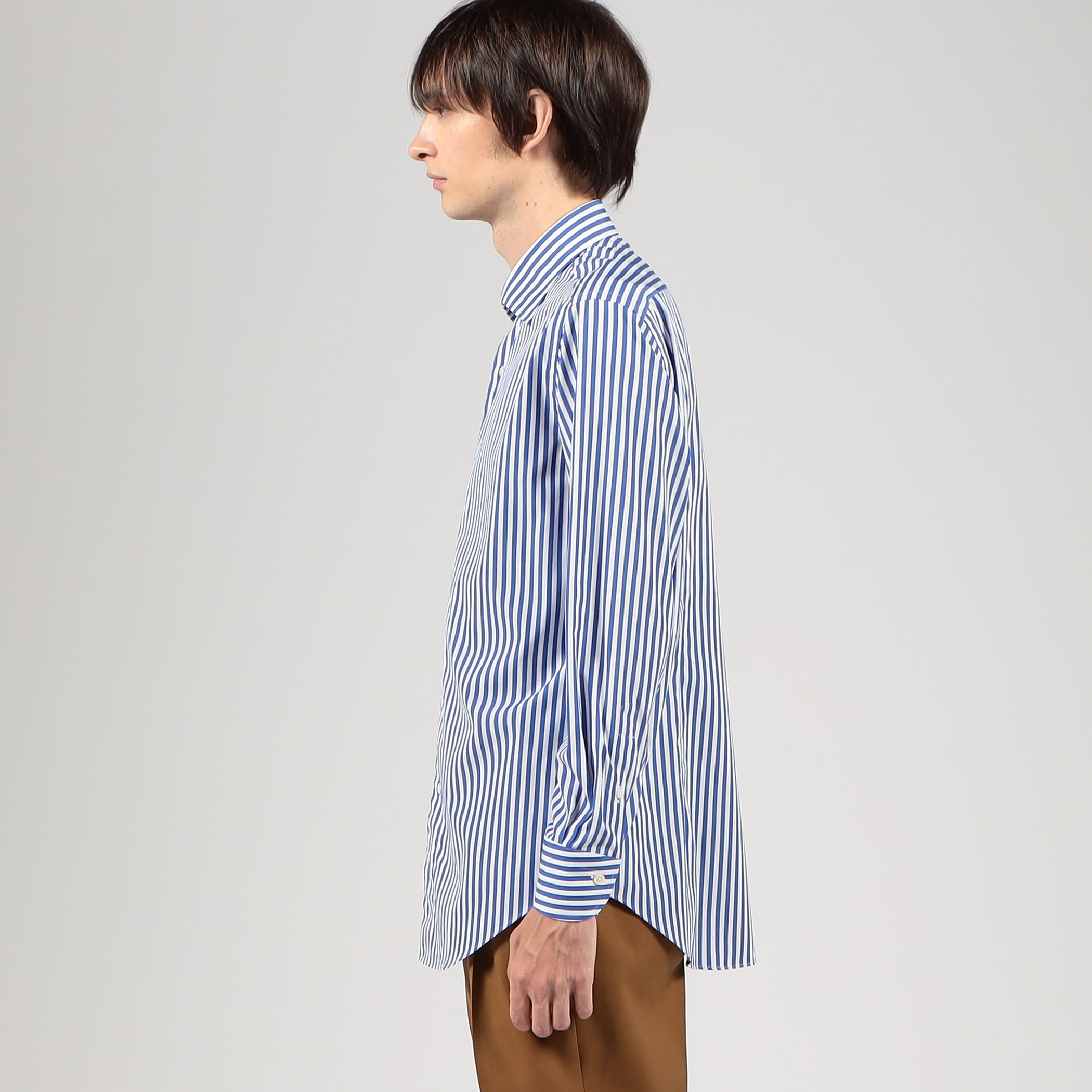 120/2スーピマコットン ワイドスプレッドカラーシャツ
