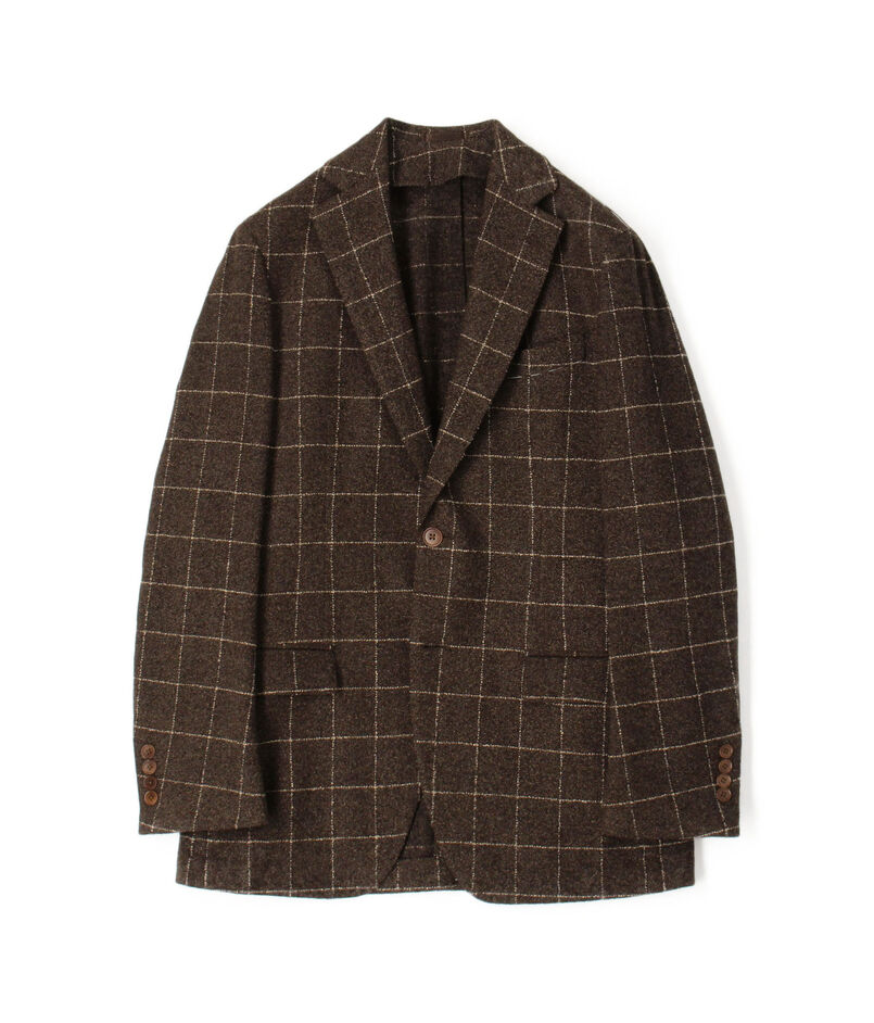 ウールシルクナイロン シングルブレステッド 2Bジャケット BOTTO GIUSEPPE