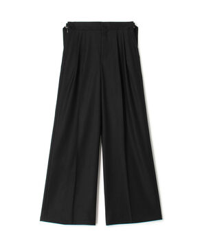 CANONICOウール 2タックワイドパンツ