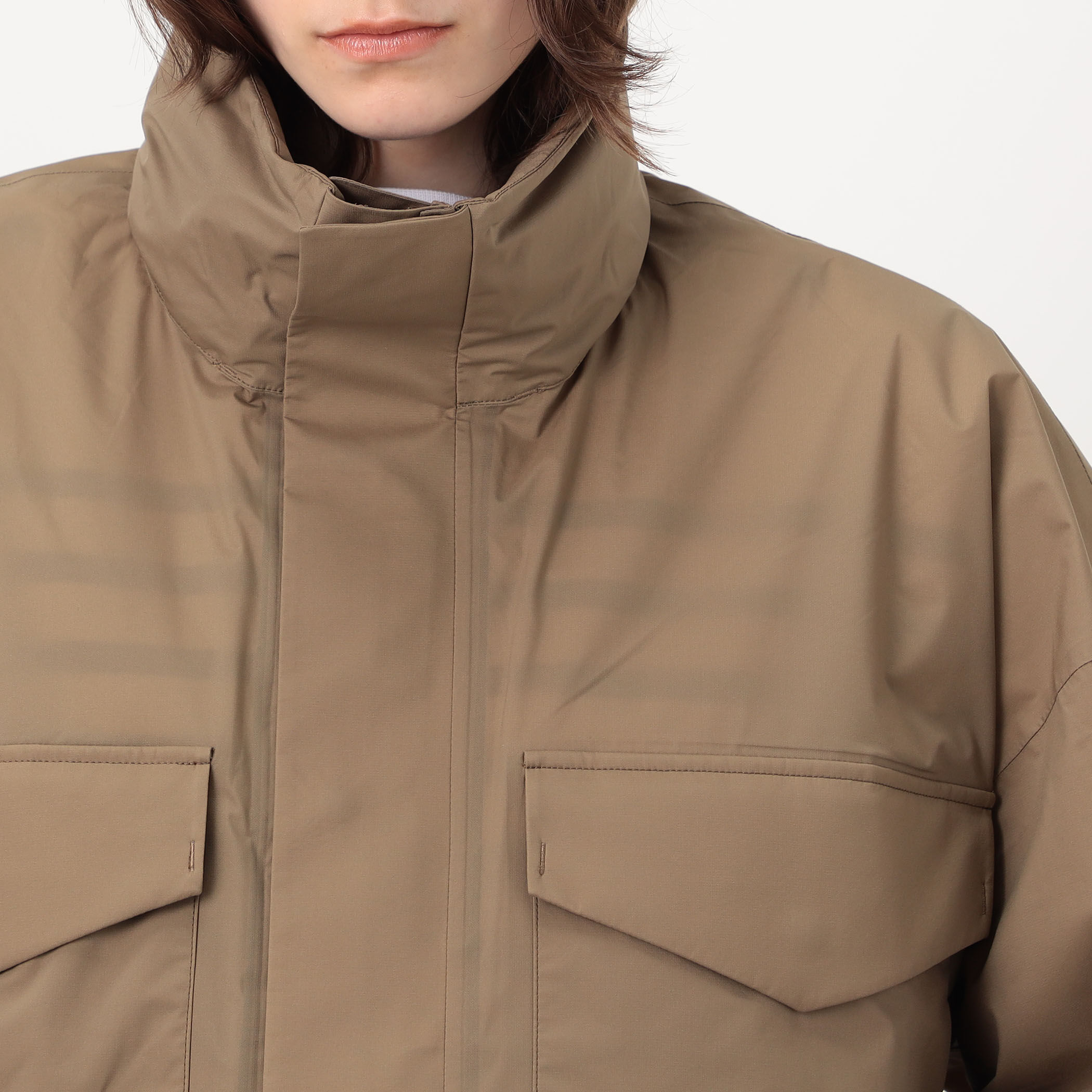 HYKE PERTEX ナイロンジャケット サイズ2 フード付 ハイク 中綿ジャケット PERTEX PUFF JACKET メンズ SIZE 2 HYKE 中古