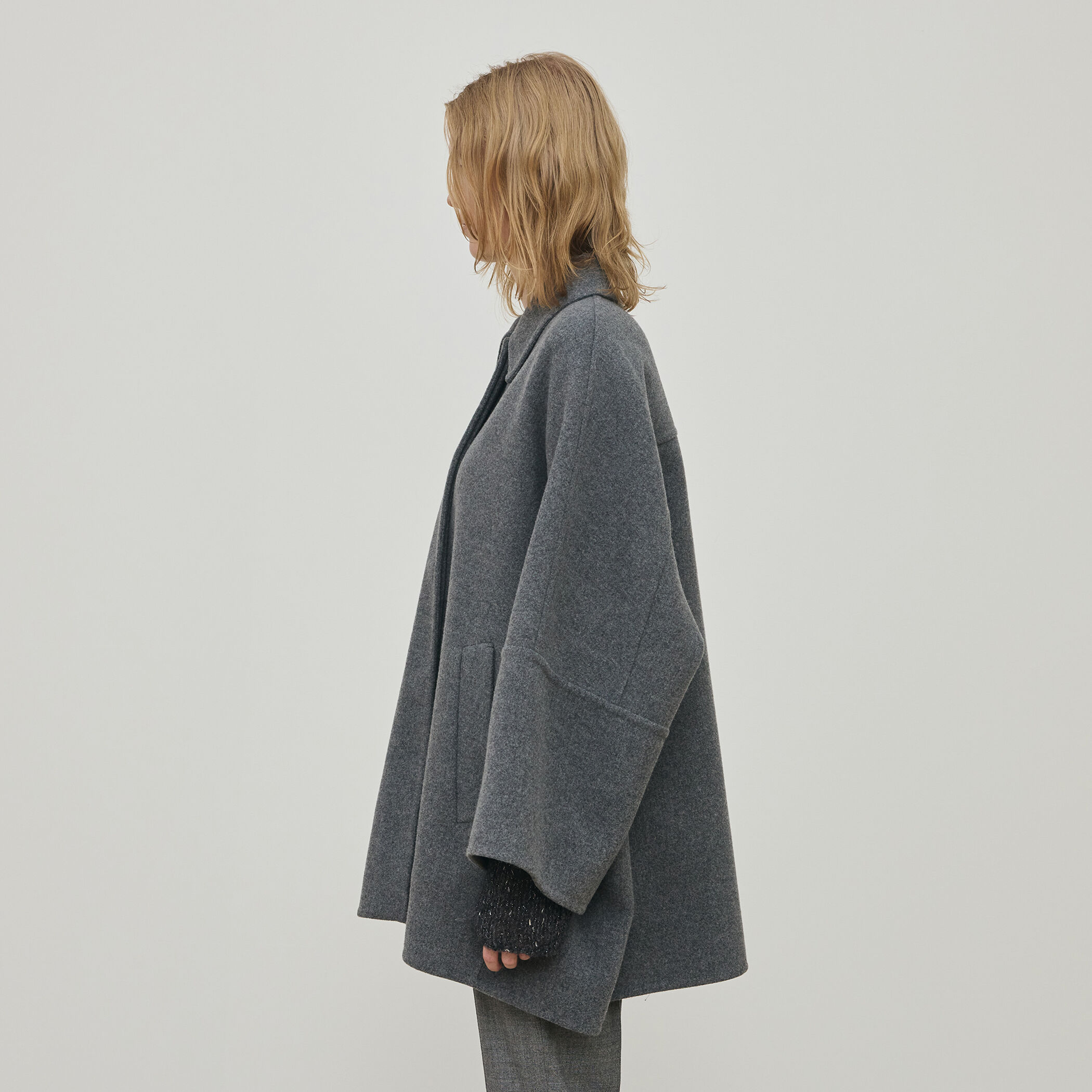 ウールモッサ バルカラーコート｜トゥモローランド 公式通販