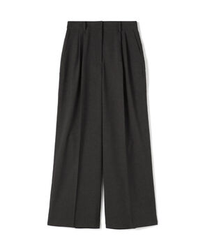 エクストラファインポリエステルトロピカル タックワイドパンツ
