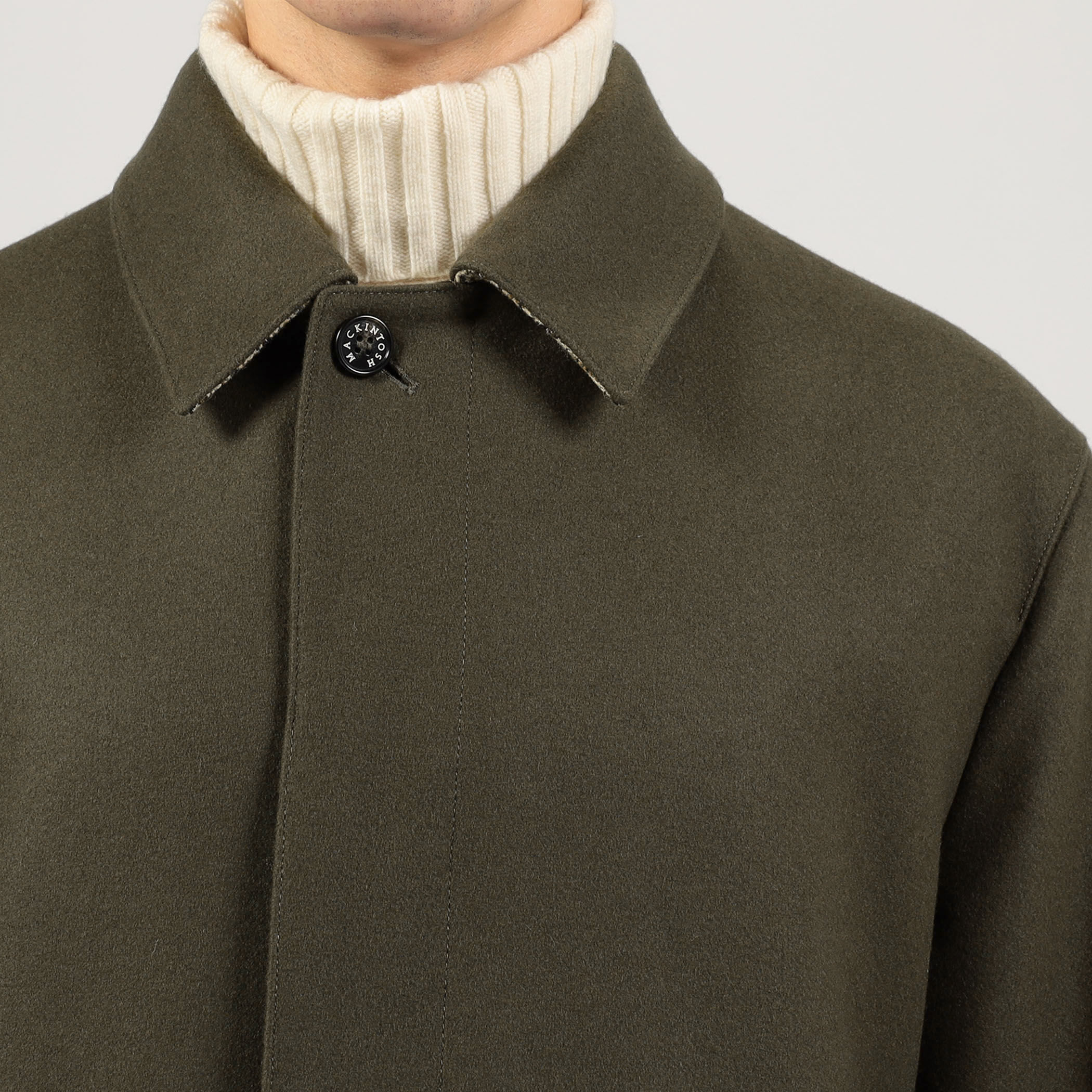 別注】MACKINTOSH DUNKELD ウールステンカラーコート