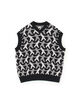 vowels KNITTED VEST コットン ニットベスト