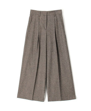 メランジカルゼ タックワイドパンツ